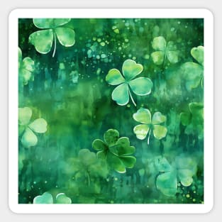 Saint Patrick's clover ink design Sticker